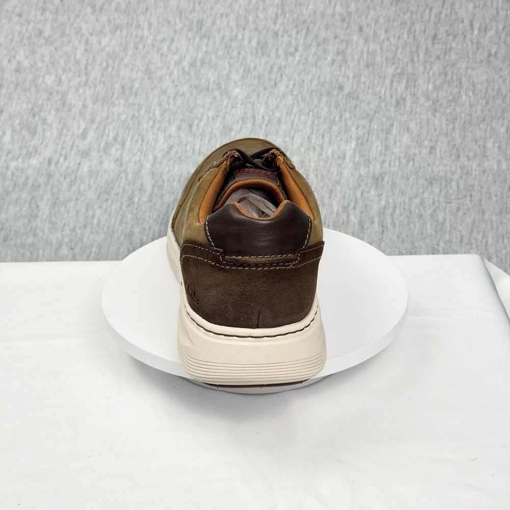 Clarks Craftwell Lace Beeswax Leather Mens 9.5 Wide Brown Sneakers 26184701 - Picture 9 of 12
